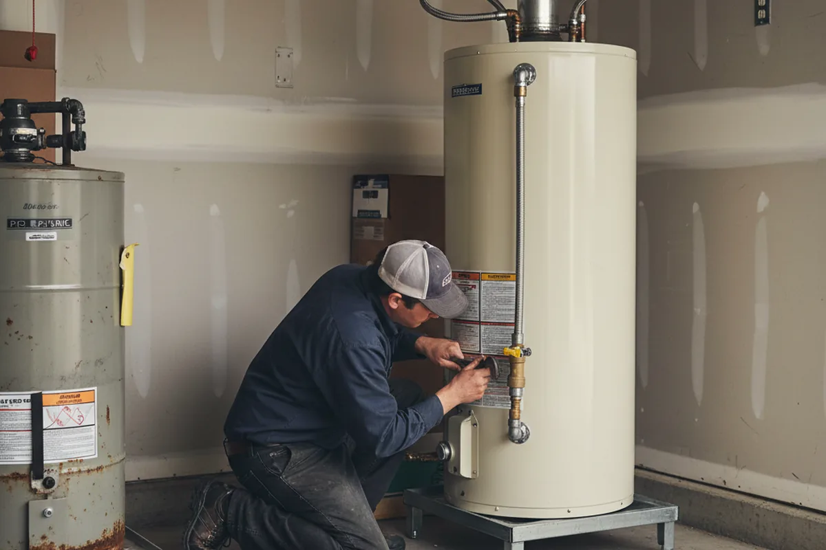 Water heater and shutoff valve replacement in Altoona